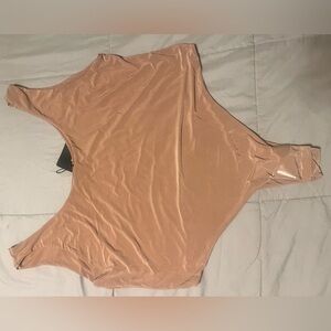Tan Pretty Little Thing sleeveless bodysuit